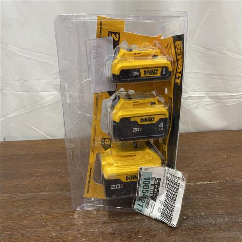 AS-ISDEWALT 20-Volt MAX XR Premium Lithium-Ion 6.0 Ah Battery, 20-Volt MAX XR 4.0 Ah Battery and 20-Volt MAX 2.0 Ah Battery