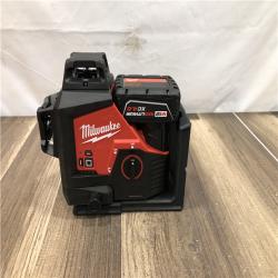AS-IS Milwaukee 12-Volt Lithium-Ion Cordless Green 250 ft. 3-Plane Laser Level Kit