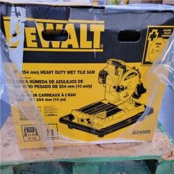 CALIFORNIA AS-IS DEWALT 10 (254mm) HEAVY DUTY WET TILE SAW