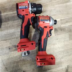 HOUSTON LOCATION - AS-IS M18 18V Lithium-Ion Brushless Cordless Compact Drill/Impact Combo Kit (2-Tool) W/(2) 2.0 Ah Batteries, Charger & Bag