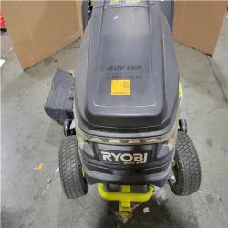 CALIFORNIA AS-IS RYOBI BRUSHLESS 80V 42 SIT DOWN RIDING LAWN MOWER