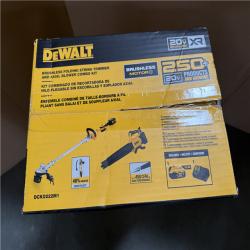 California NEW DeWalt Brushless Folding String Trimmer and Axial Blower Combo Kit, includes (1) Battery & Charger