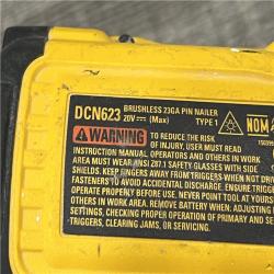 AS-IS DEWALT ATOMIC 20V MAX Lithium Ion Cordless 23 Gauge Pin Nailer (Tool Only)