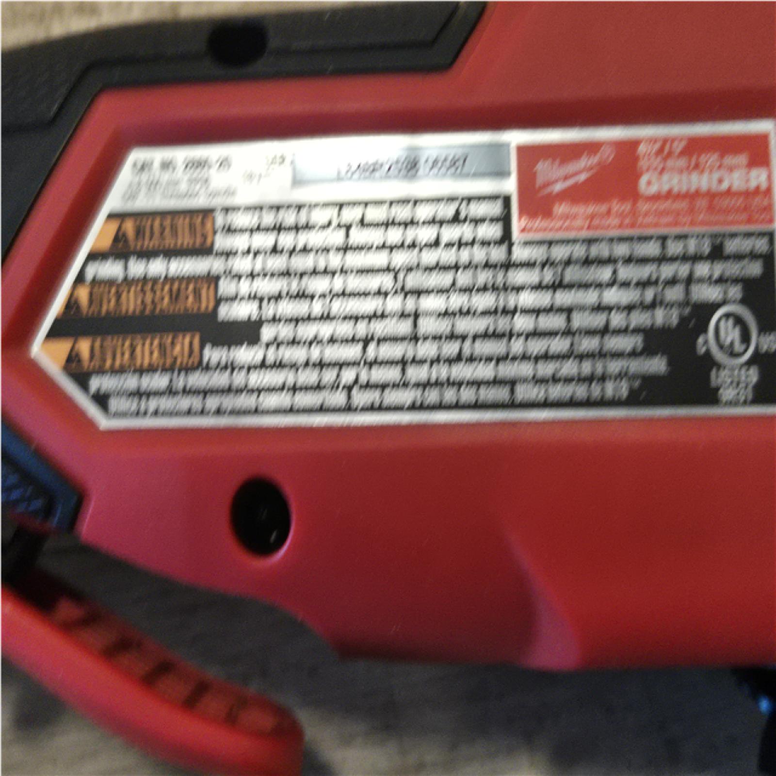 AS-IS Milwaukee FUEL 18V Lithium-Ion Brushless Cordless 4-1/2 in./5 in. Grinder w/Paddle Switch (Tool-Only)