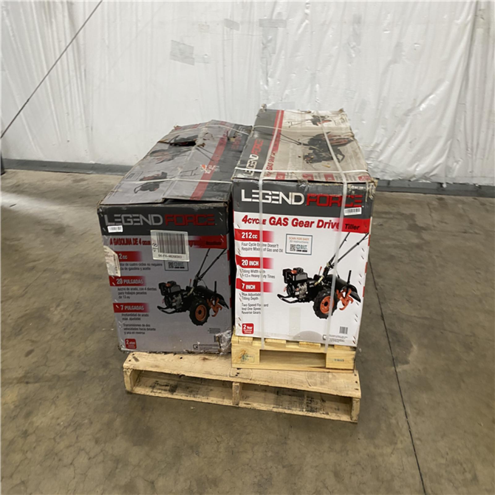 Houston Location - AS-IS LEGEND FORCE 4CYCLE GAS WALK BEHIND TILLER 20