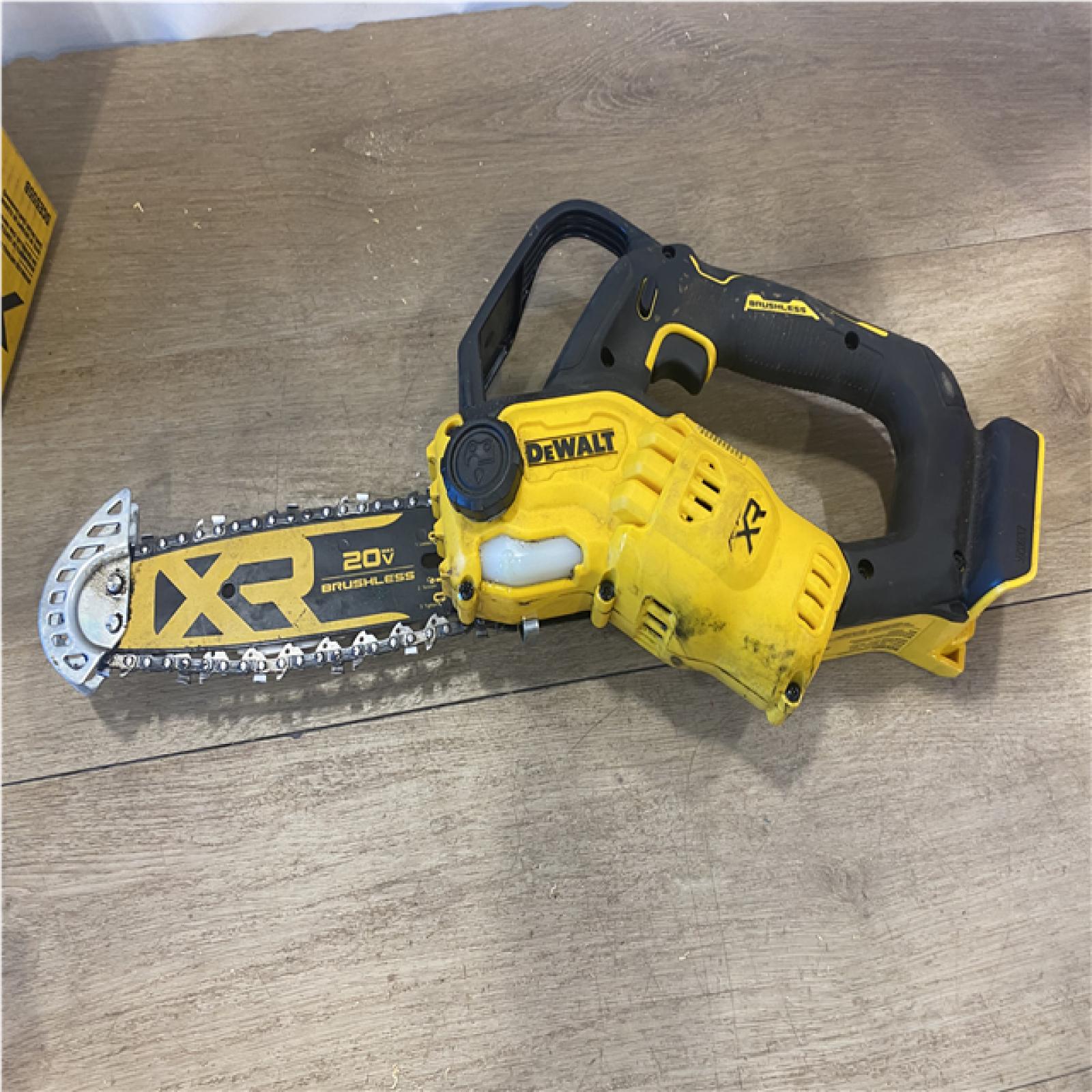 AS-IS DEWALT 20V MAX 8 in. Brushless Cordless Battery Powered Pruning Chainsaw (Tool Only)