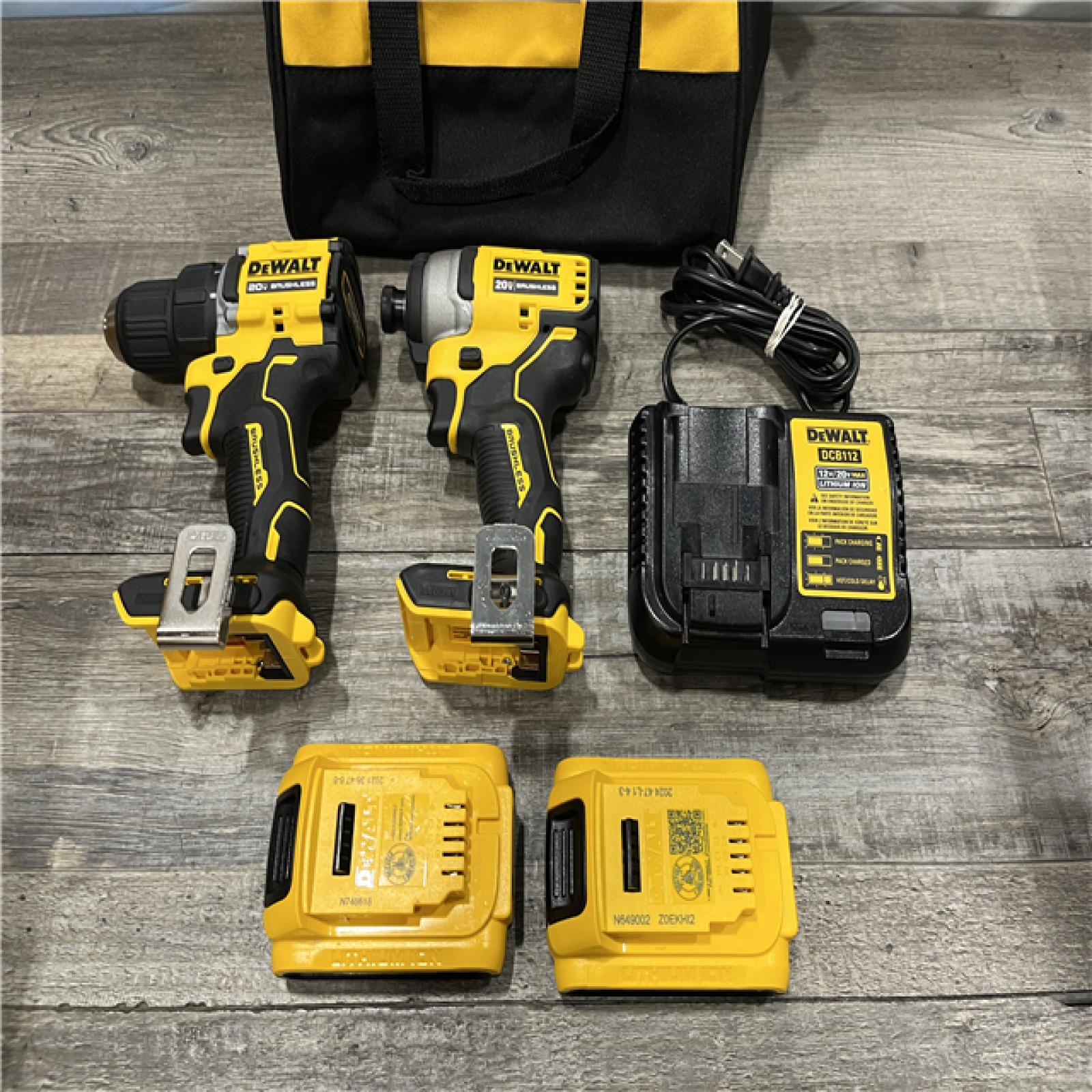 AS-IS DEWALT ATOMIC 20-Volt MAX Lithium-Ion Cordless Combo Kit