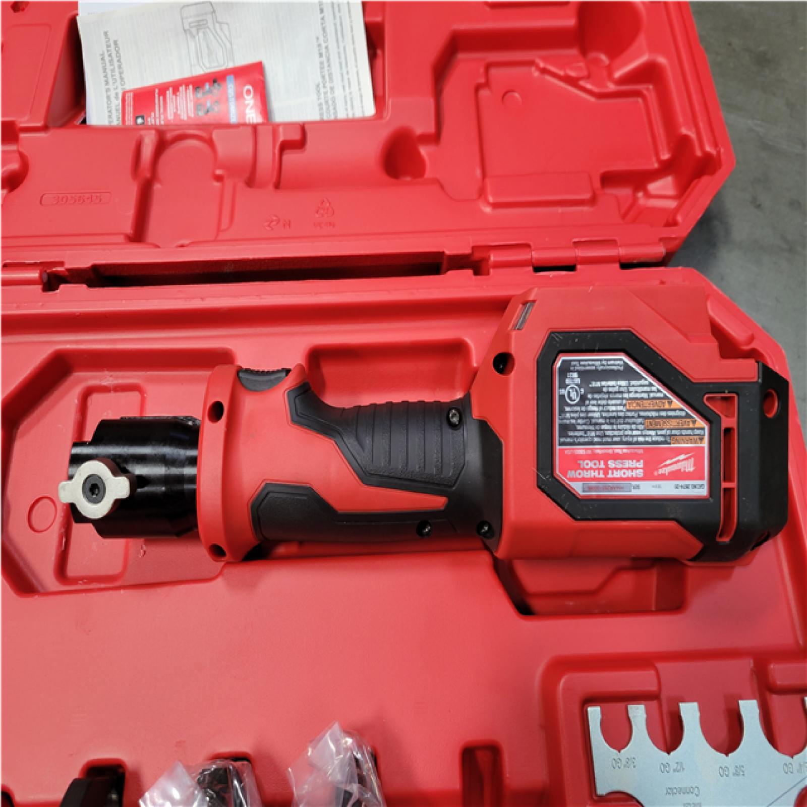 CALIFORNIA AS-IS MILWAUKEE M18 SHORT THROW PRESS TOOL