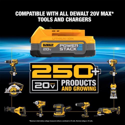 AS-IS DeWalt 20V MAX ATOMIC with POWERSTACK 4-1/2 in. Cordless Brushless Circular Saw Kit (Battery & Charg