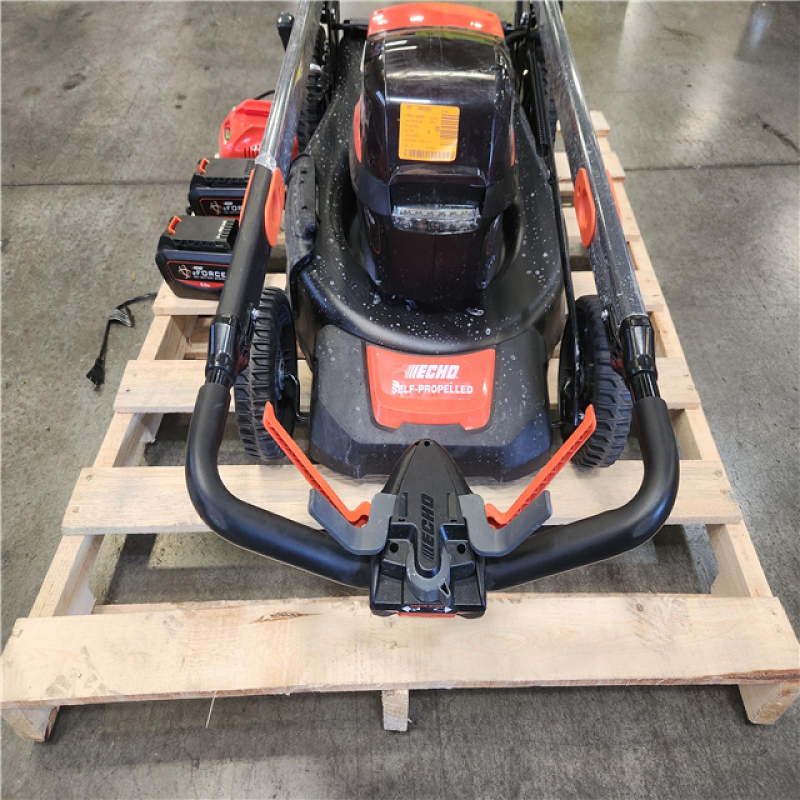 Phoenix AS-IS ECHO 56V 21 in. Cordless Battery 3-in-1 Walk Behind Self-Propelled Lawn Mower w/ (2) 5Ah Batteries and Rapid Charger (NO Bag)