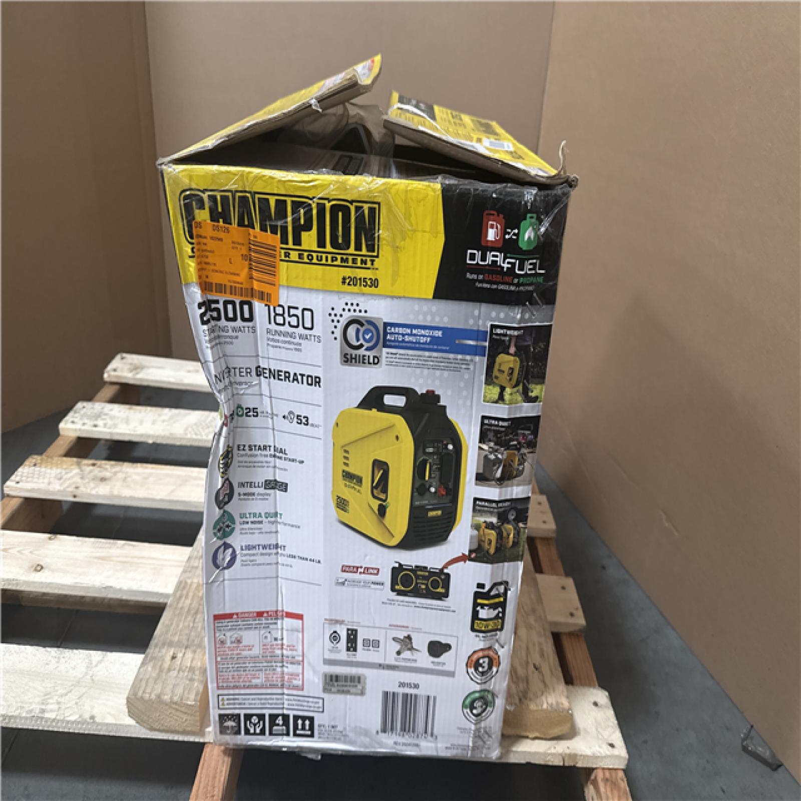 CALIFORNIA LIKE NEW CHAMPION DUAL FUEL GENERATOR