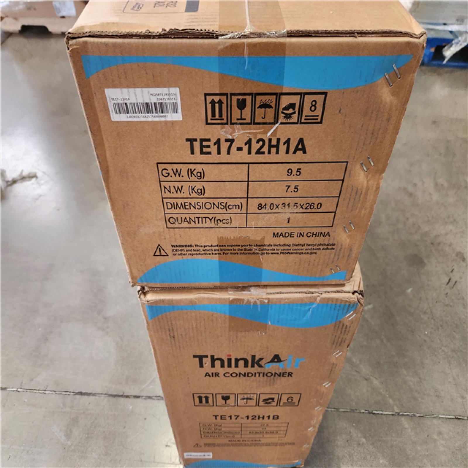 Phoenix NEW ThinkAir 12 000 BTU 17 SEER2  115-Volt  1000 sq. ft. Inverter Ductless Mini Split AC w/ Heat Pump  wi-fi  1.5 Ton  16 ft. Lineset (SEALED)