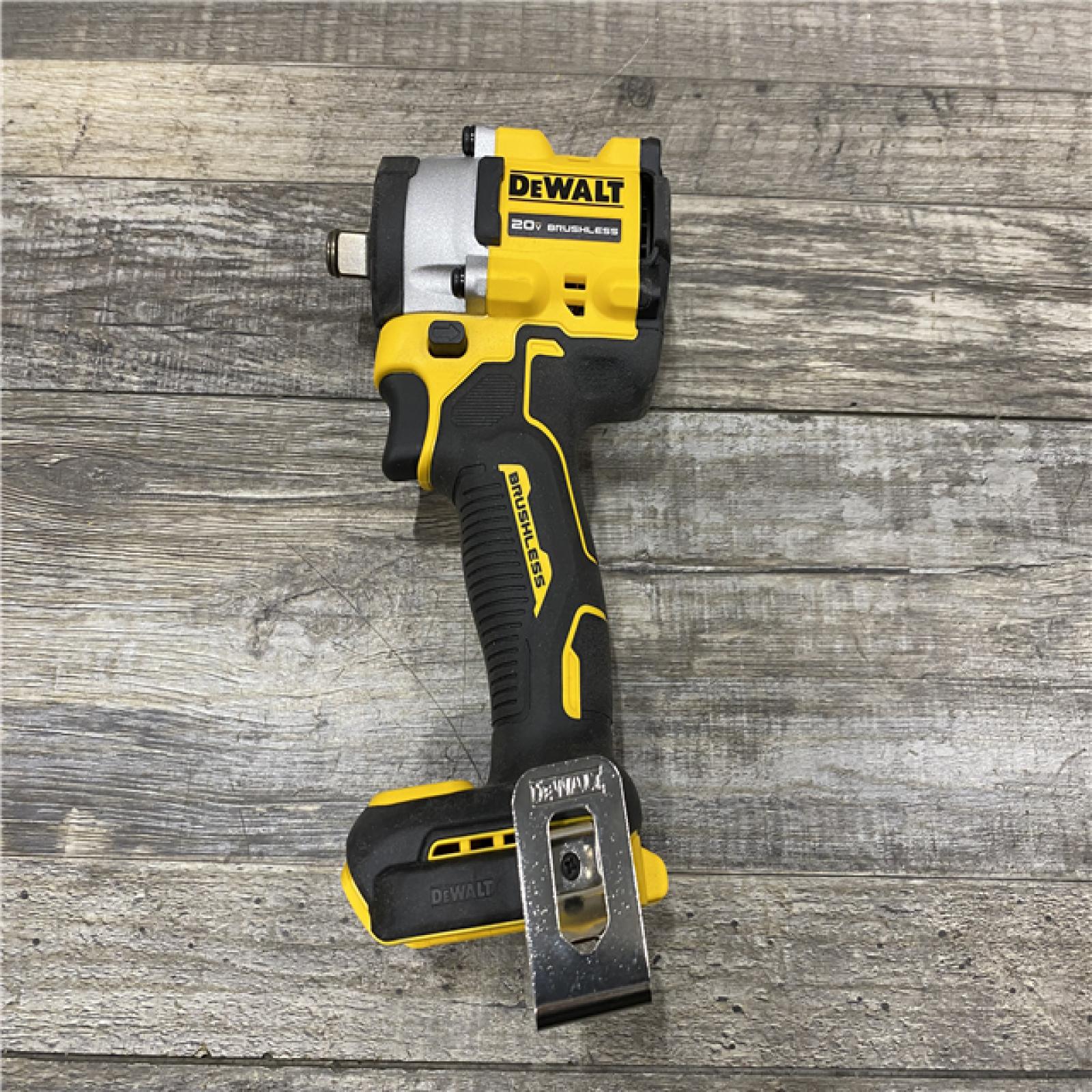 AS-IS DEWALT ATOMIC 20V MAX Cordless Brushless 1/2 in. Variable Speed Impact Wrench (Tool Only)