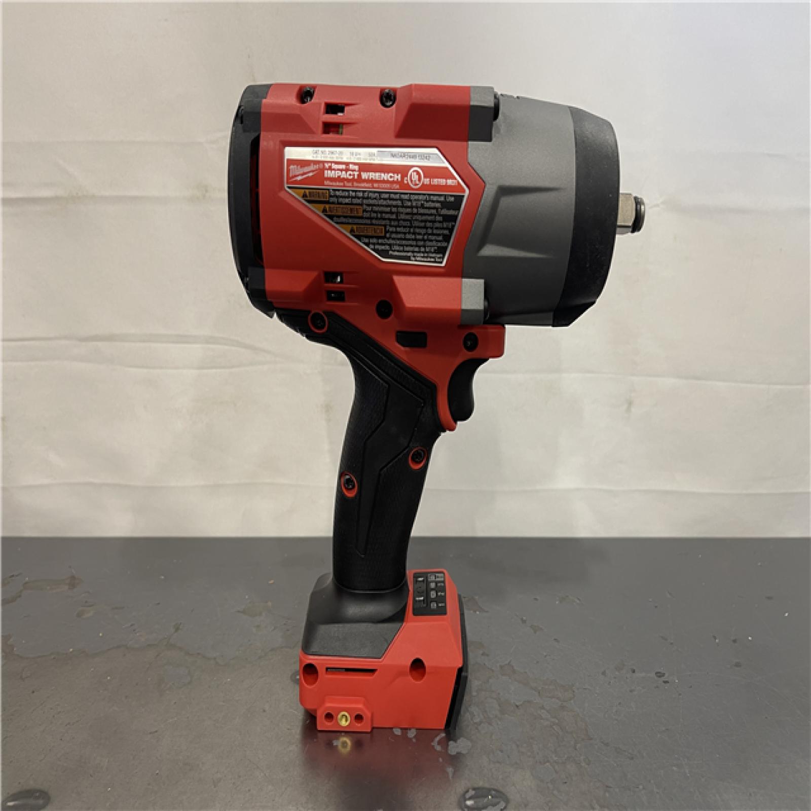 AS-IS- Milwaukee M18 FUEL 18V Lithium-Ion Brushless Cordless 1/2 in. Impact Wrench with Friction Ring (Tool-Only)