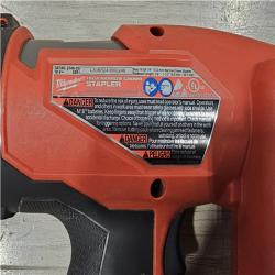 AS-IS Milwaukee FUEL 18-Volt Lithium-Ion Brushless Cordless 18-Gauge 1/4 in. Narrow Crown Stapler (Tool-Only)