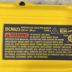 AS-IS DEWALT ATOMIC 20V MAX Lithium Ion Cordless 23 Gauge Pin Nailer Kit