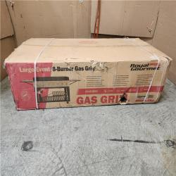 Phoenix Location NEW Royal Gourmet 8-Burner Event Propane Gas Grill with 2 Folding Side Tables