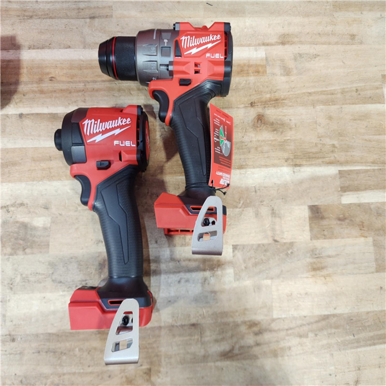 HOUSTON LOCATION - AS-IS (APPEARS LIKE NEW) Milwaukee FUEL 18V Lithium-Ion Brushless Cordless Hammer Drill and Impact Driver Combo Kit