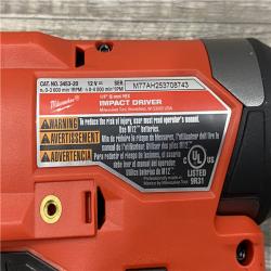 AS-IS Milwaukee FUEL 12-Volt Lithium-Ion Brushless Cordless Hammer Drill and Impact Driver Combo Kit