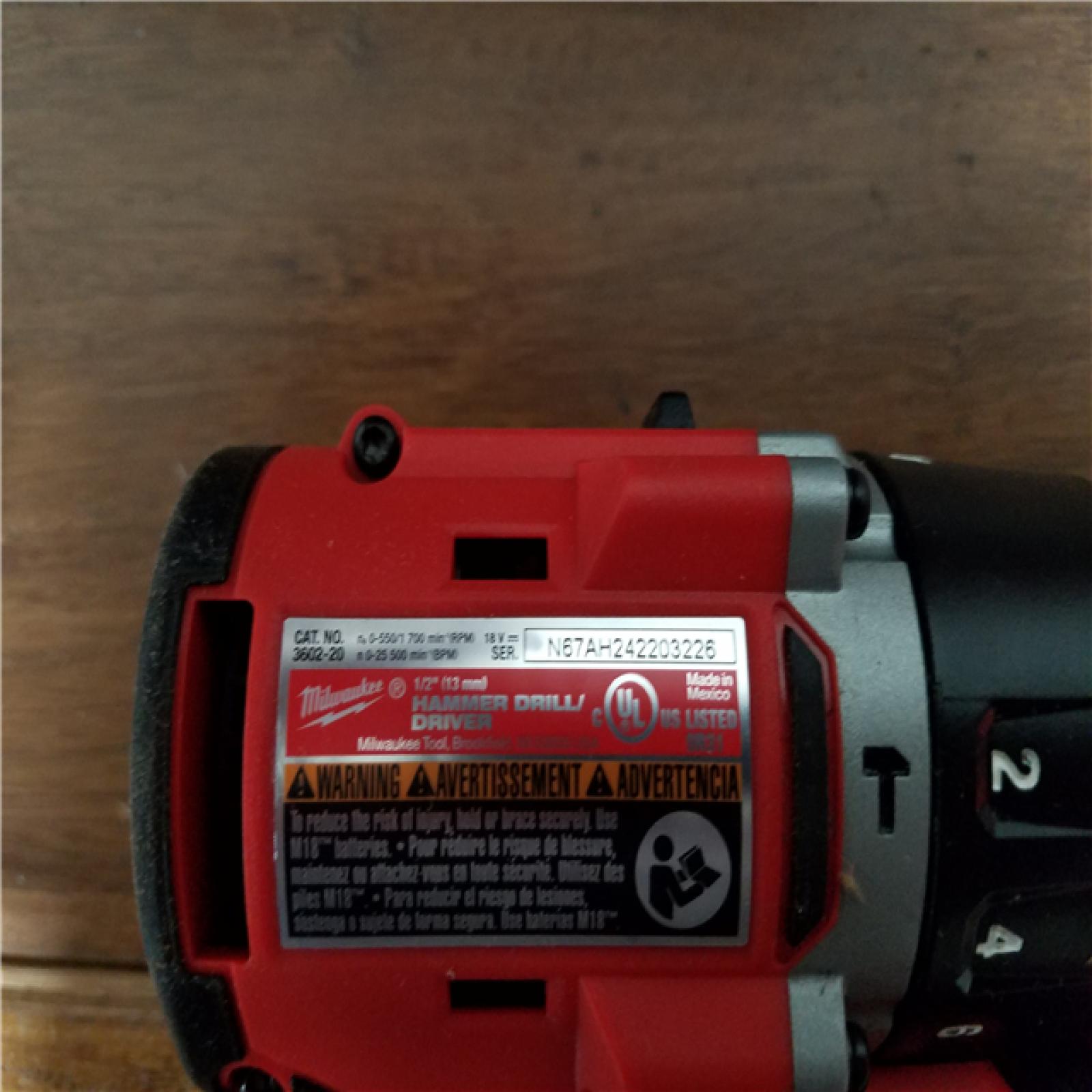 California AS-IS Milwaukee M18 4-Tool Combo Kit  Includes (2) Batteries  Charger & Bag