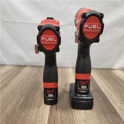 AS-IS- Milwaukee 12V Brushless Hammer Drill and Impact Driver Combo Kit