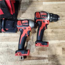 HOUSTON LOCATION - AS - IS Milwaukee 18V Lithium-Ion Cordless Drill Driver/Impact Driver Combo Kit