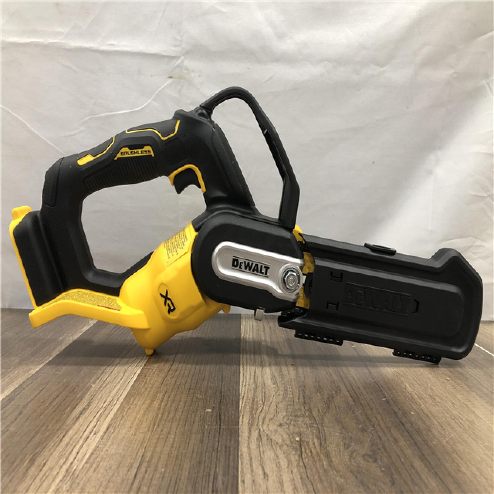 AS-IS DEWALT 20V MAX 8 in. Brushless Cordless Battery Powered Pruning Chainsaw (Tool Only)