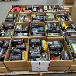 DALLAS LOCATION - AS-IS BATTERY AND CHARGERS PALLET