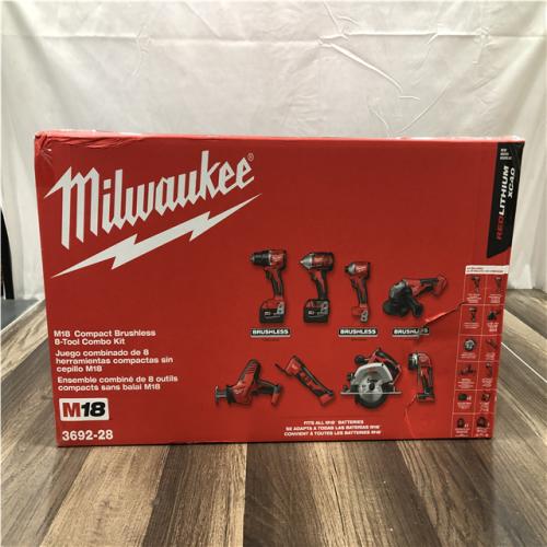 NEW - Milwaukee 18-Volt Lithium-Ion Cordless (8-Tool) Combo Kit