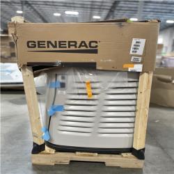 DALLAS LOCATION- AS-IS GENERAC 22kW Air-Cooled Auto Start Natural Gas or Propane Whole House Generator and 200 Amp Transfer Switch