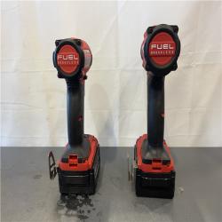 AS-IS- MILWAUKEE FUEL 18V Lithium-Ion Brushless Cordless Hammer Drill and Impact Driver Combo Kit