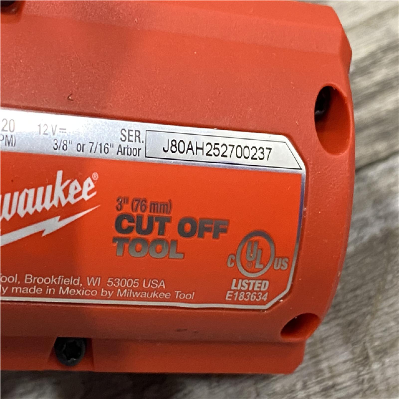 AS-IS Milwaukee  FUEL 12V Lithium-Ion Brushless Cordless 3 in. Cut Off Saw (Tool-Only)