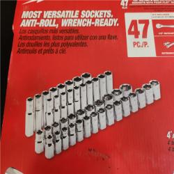 Phoenix NEW Milwaukee 1/2 in. Drive SAE/Metric Ratchet and Socket Mechanics Tool Set (47-Piece) (SEALED)