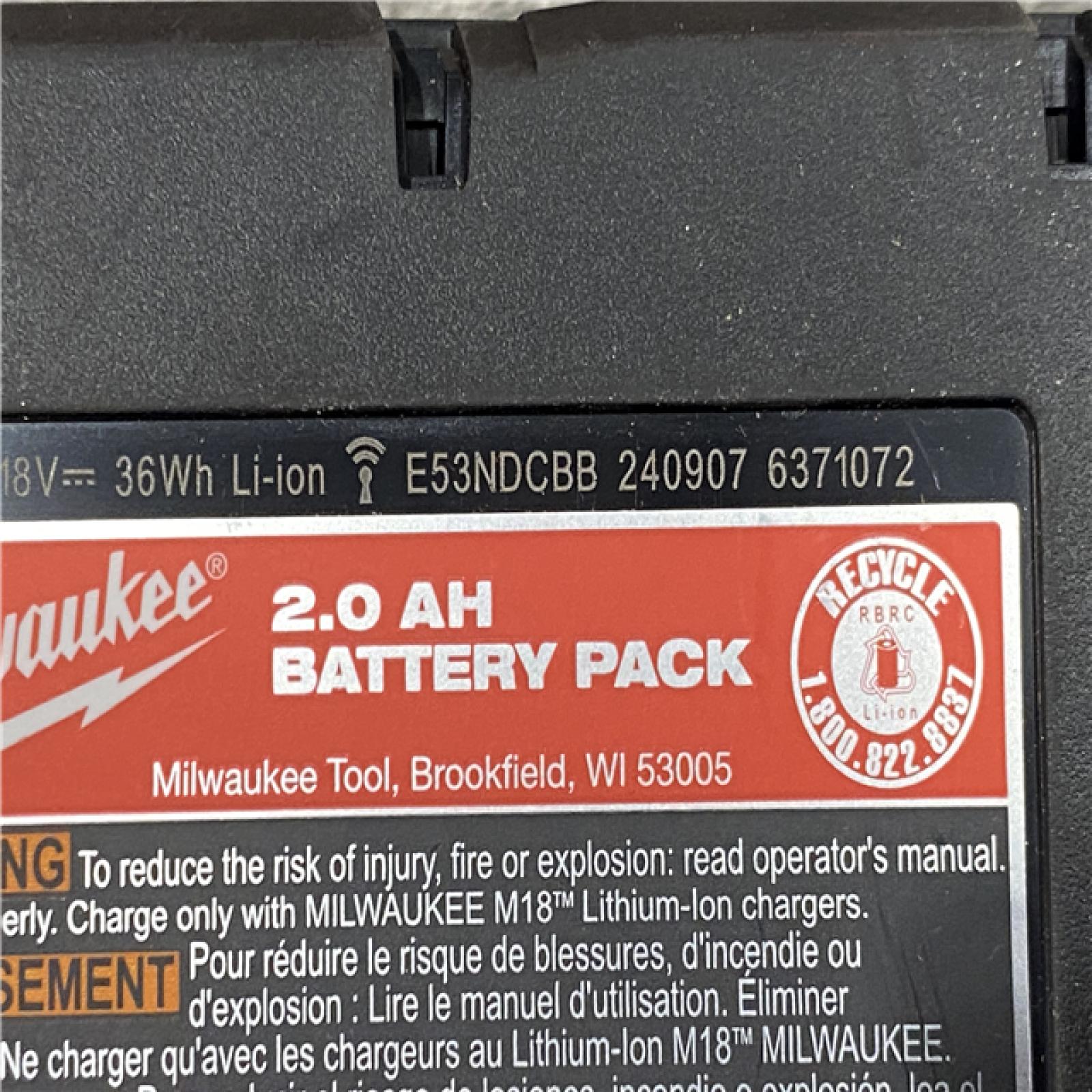 AS-IS Milwaukee 18V Lithium-Ion Brushless Cordless 1/2 in. Compact Hammer Drill/Driver Kit