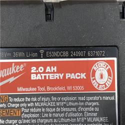 AS-IS Milwaukee 18V Lithium-Ion Brushless Cordless 1/2 in. Compact Hammer Drill/Driver Kit