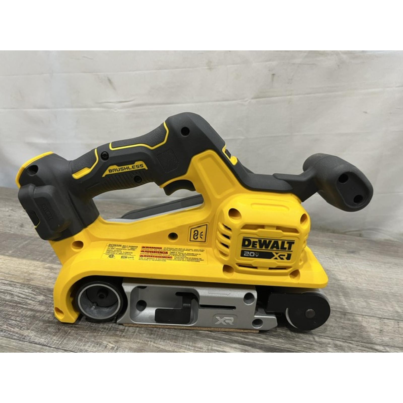 AS-IS DEWALT 20V MAX* XR Brushless Cordless Belt Sander (Tool-Only)