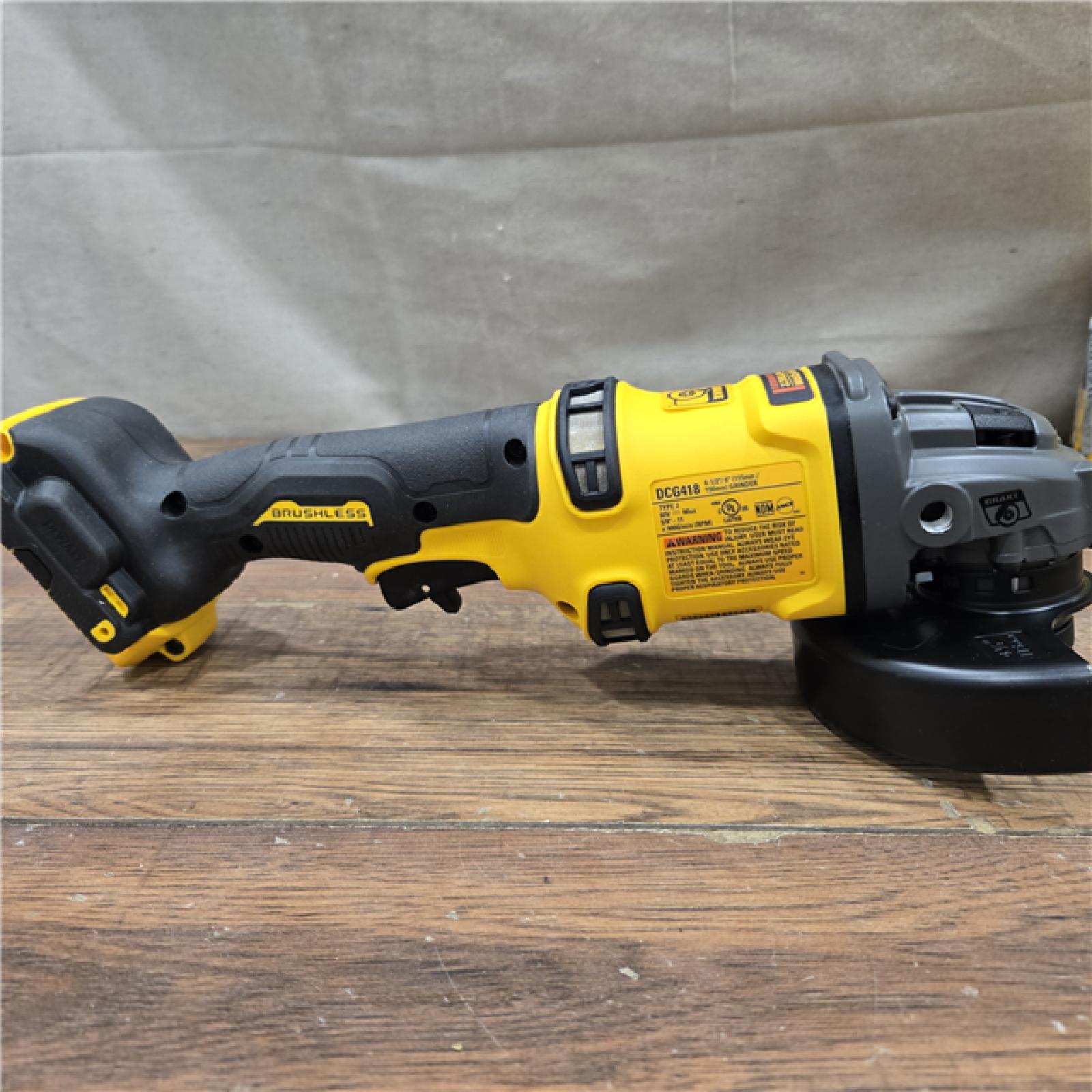 AS-IS DEWALT 60V MAX Cordless Brushless 4.5 in. to 6 in. Small Angle Grinder with Kickback Brake (Tool Only)