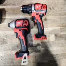 HOUSTON LOCATION - AS-IS Milwaukee M18 Brushed Cordless (2-Tool) Drill/Driver and Impact Driver Kit