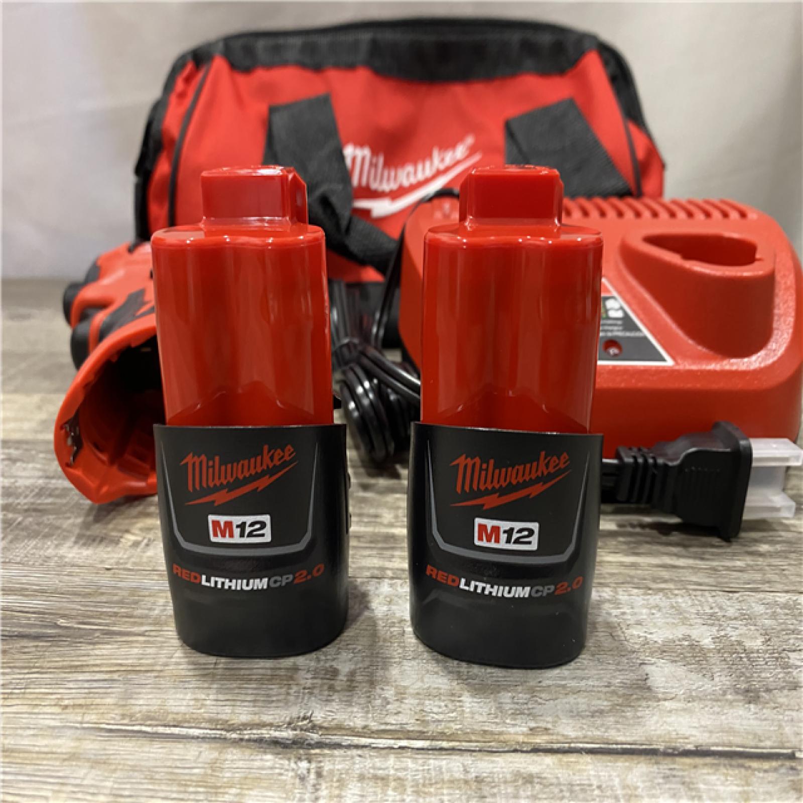 AS-IS Milwaukee 12-Volt Lithium-Ion Compact Brushless Cordless 1/4 in. Impact Driver Kit