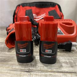 AS-IS Milwaukee 12-Volt Lithium-Ion Compact Brushless Cordless 1/4 in. Impact Driver Kit