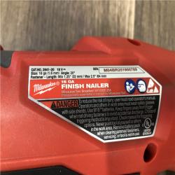 AS-IS Milwaukee  FUEL 18-Volt Lithium-Ion Brushless Cordless Gen II 16-Gauge Angled Finish Nailer (Tool-Only)