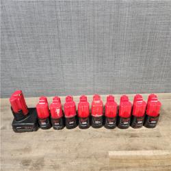 HOUSTON LOCATION - AS-IS MILWAUKEE BATTERY PACK QTY - 20