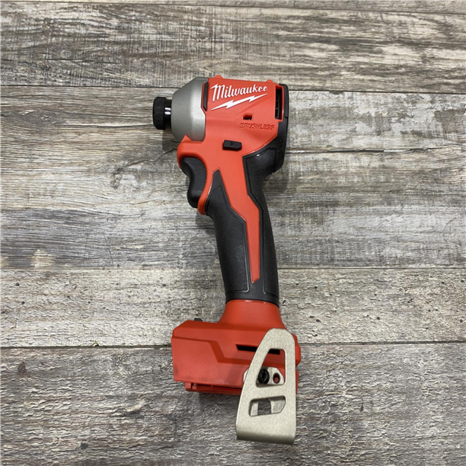 AS-IS Milwaukee 18V Lithium-Ion Compact Brushless Cordless 1/4 in. Impact Driver (Tool-Only)