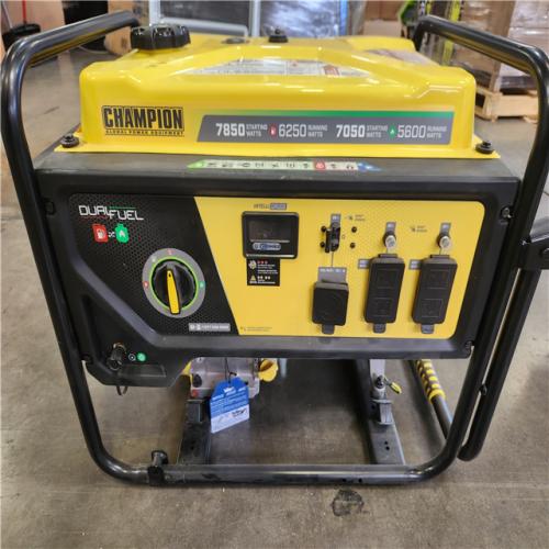 Phoenix NEW Champion Power Equipment 7850/6250-Watt Recoil Start Storm Ready Gasoline and Propane Powered Dual Fuel Portable Generator with CO Shield (NO Wheels)