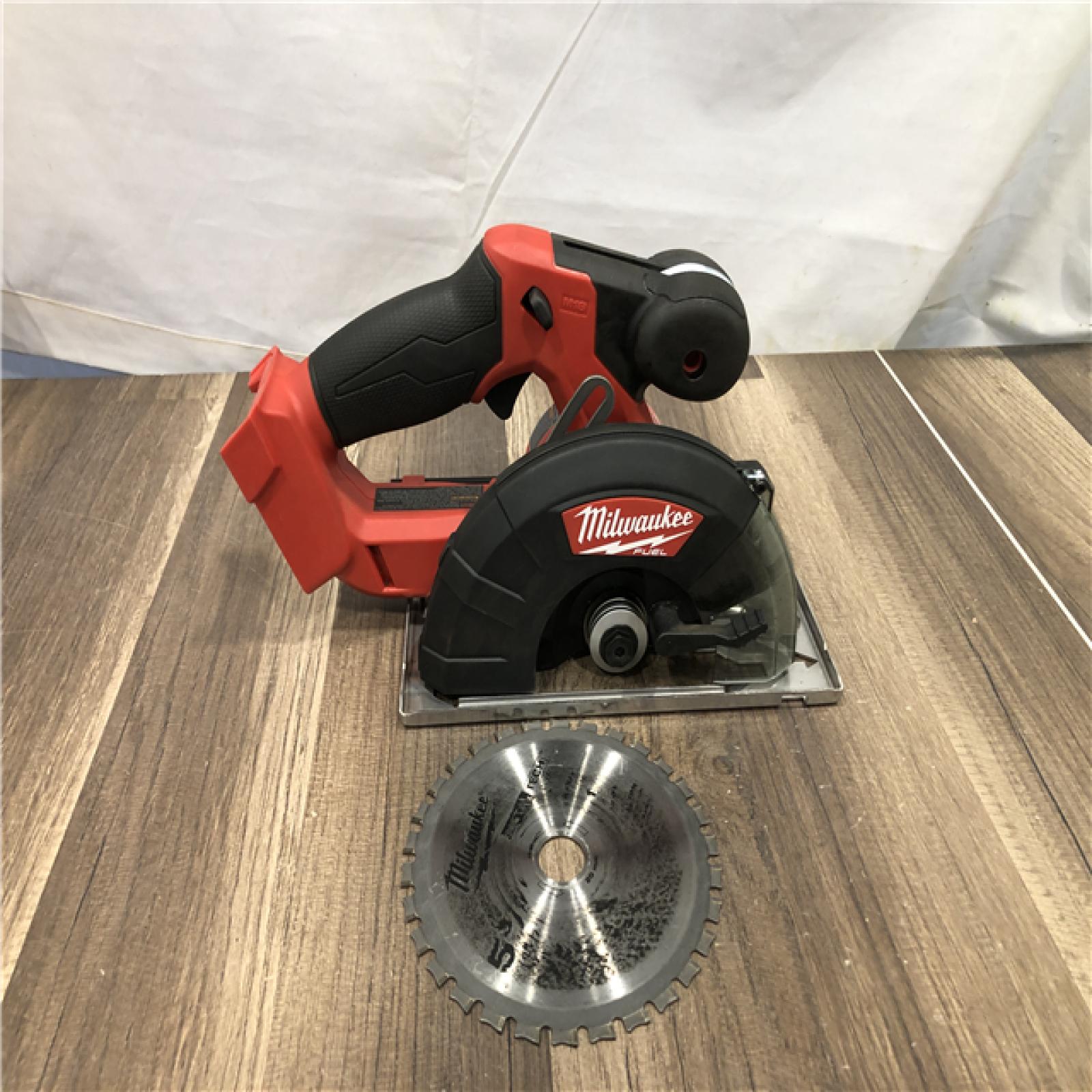 AS-IS Milwaukee FUEL 18V Lithium-Ion Brushless Cordless Metal Cutting 5-3/8 in. Circular Saw (Tool-Only)