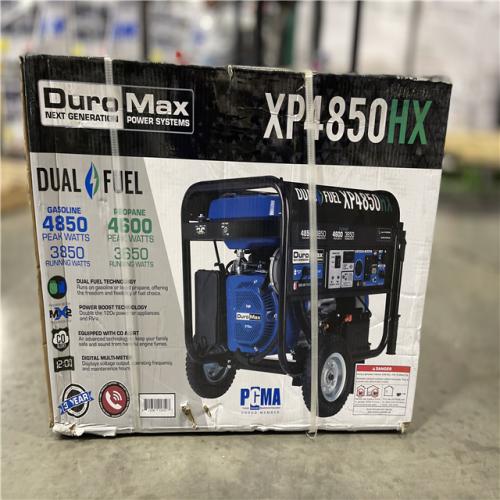 NEW! - DuroMax 4 850 Watt Dual Fuel Portable HX Generator w/ CO Alert