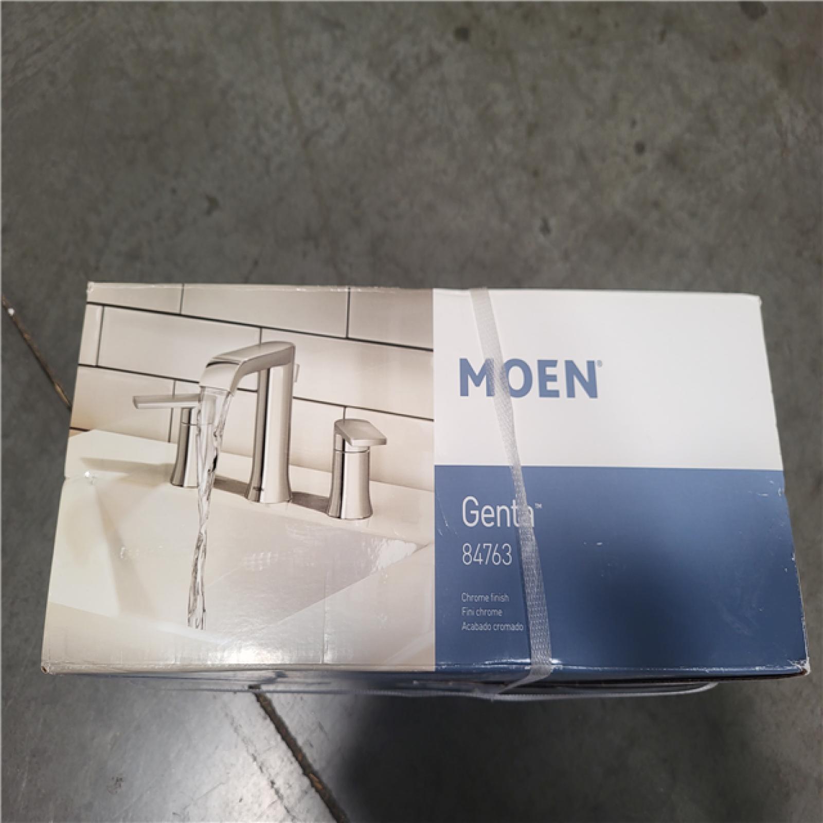 CALIFORNIA AS-IS MOEN GENTA 8 IN. DOUBLE HANDLE FAUCET