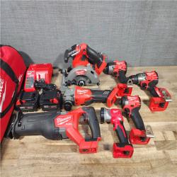 HOUSTON LOCATION - AS-IS (APPEARS LIKE NEW) Milwaukee FUEL 18V Lithium-Ion Brushless Cordless Combo (7-Tool) Kit
