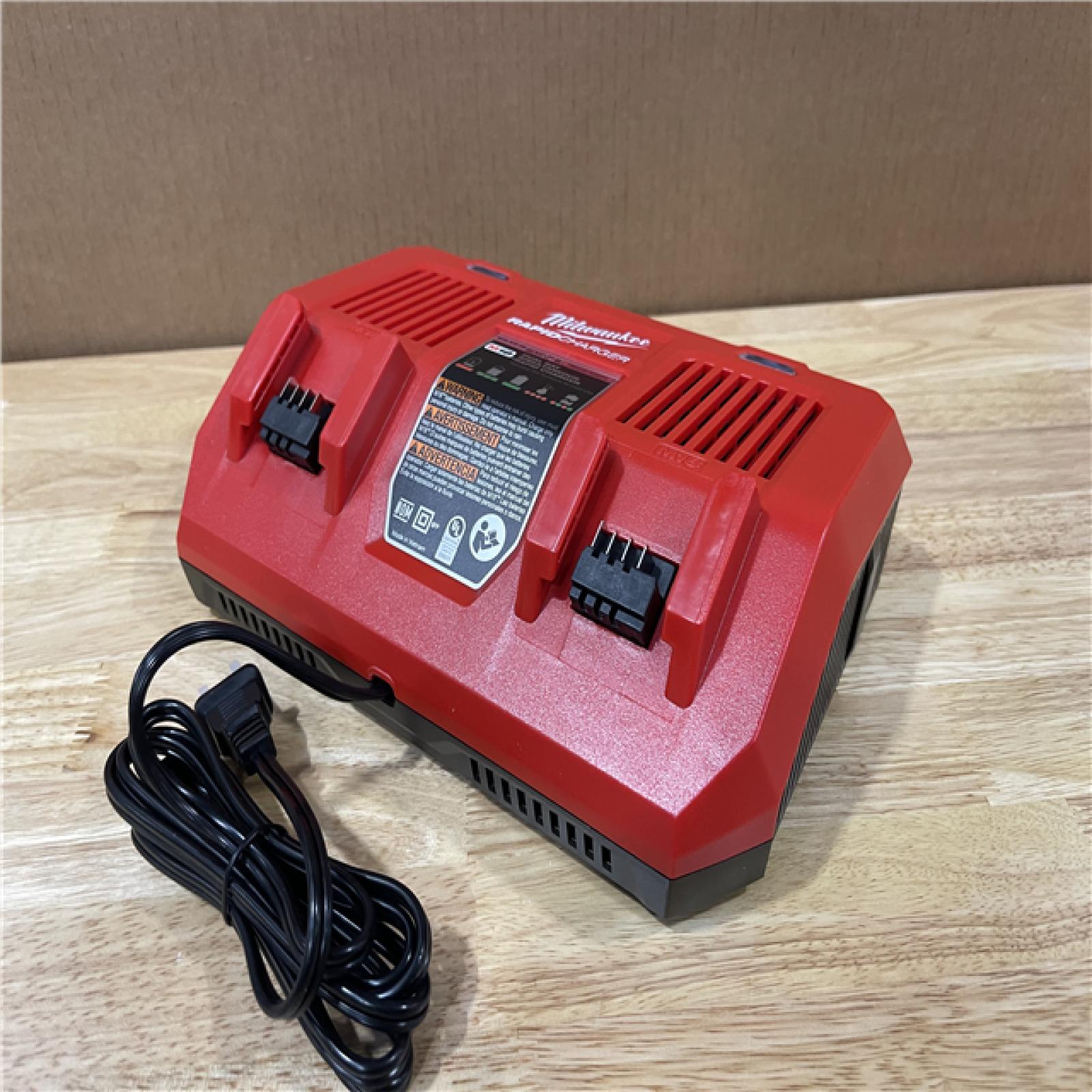 AS-IS - Milwaukee 18-Volt Lithium-Ion Dual Bay Rapid Battery Charger