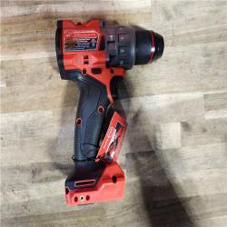 HOUSTON LOCATION - AS-IS (APPEARS LIKE NEW) Milwaukee 2904-22 Hammer Drill Driver Kit with Batteries  Charger & Tool Case  Red